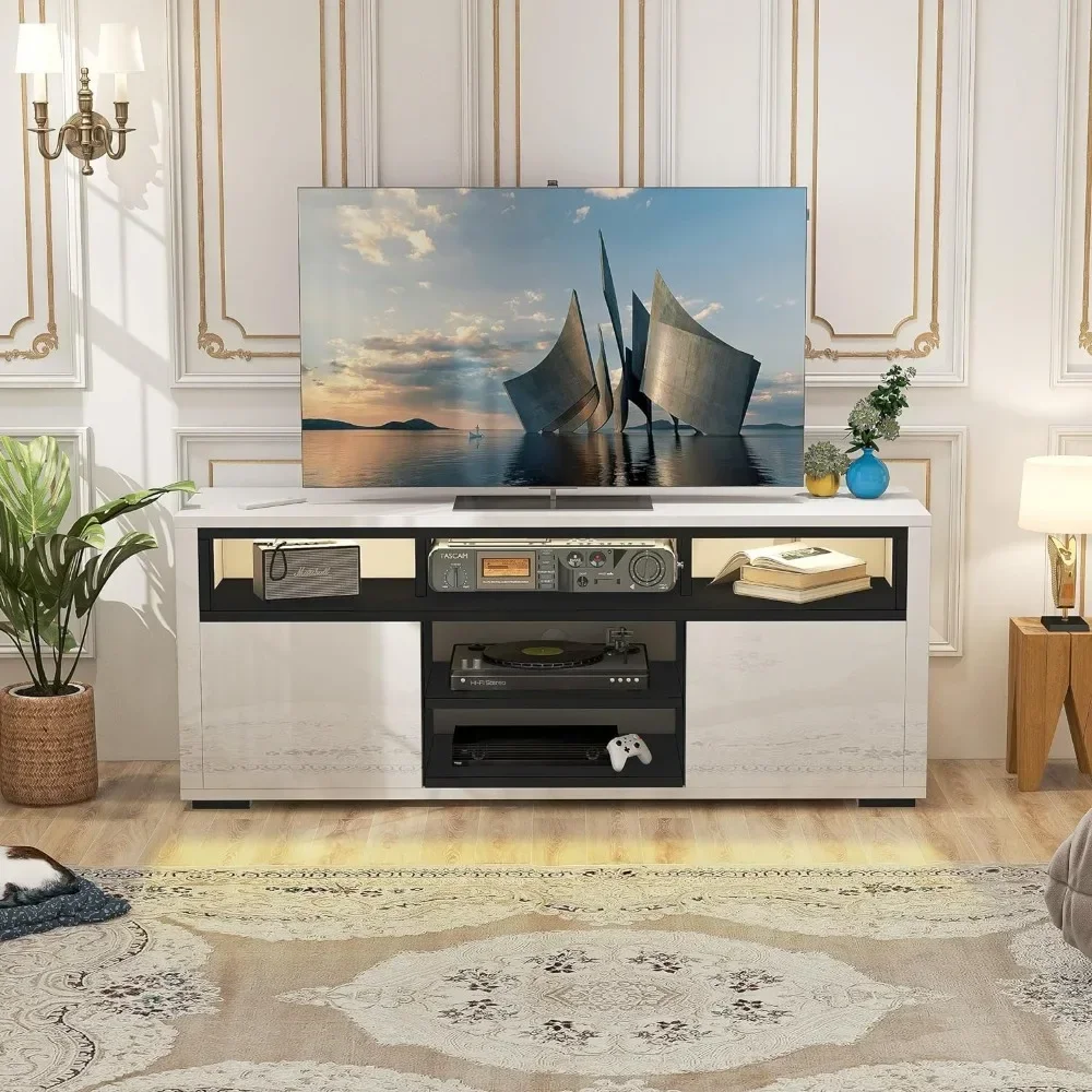 Gaming Console Entertainment Center - # Pour meuble TV LED moderne