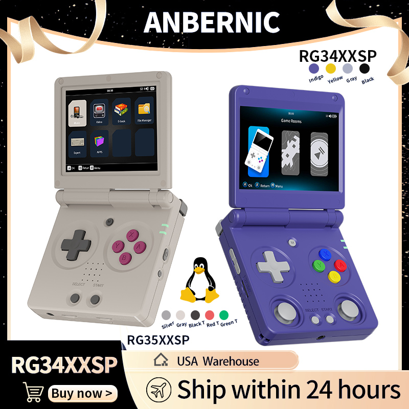 Gaming Console All In One - Anbernic RG34XXSP RG35XXSP Console de jeu