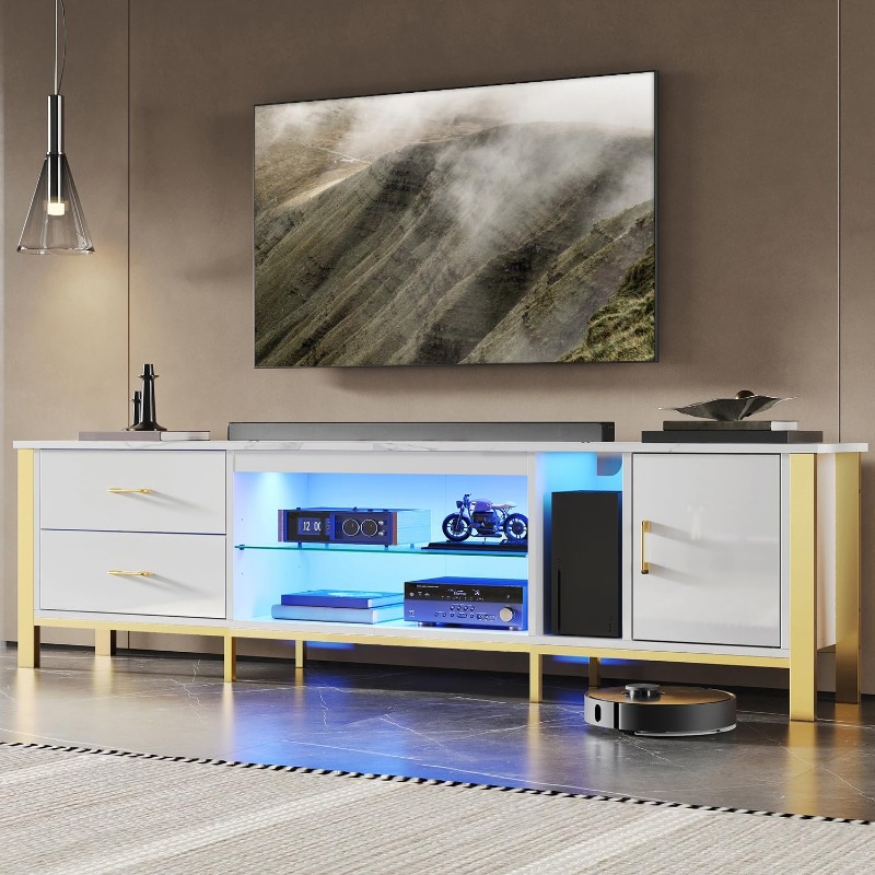 Gaming Console Entertainment Center - Meuble TV Bestier pour téléviseurs de