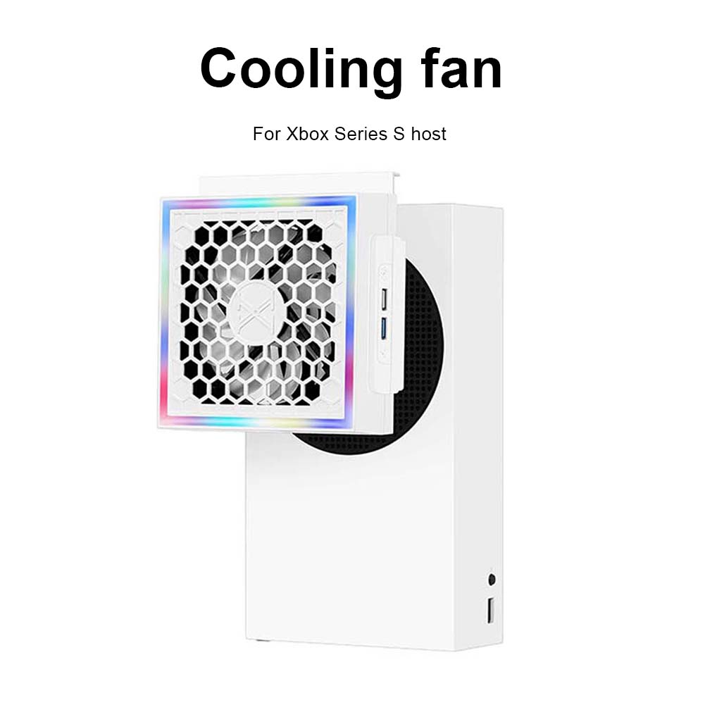 Gaming Console Xbox Series S - Ventilateur de refroidissement LED avec bande