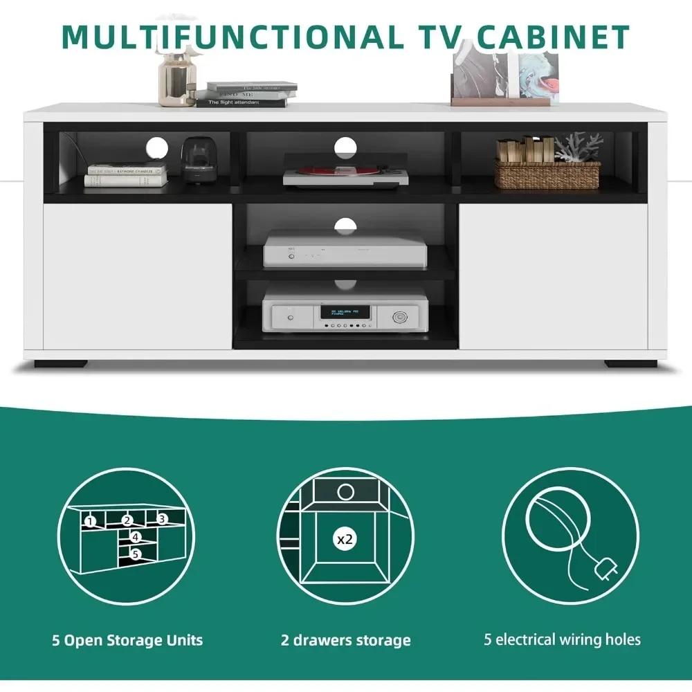 # Pour meuble TV LED moderne 5 - Gaming Console Entertainment Center avis et prix