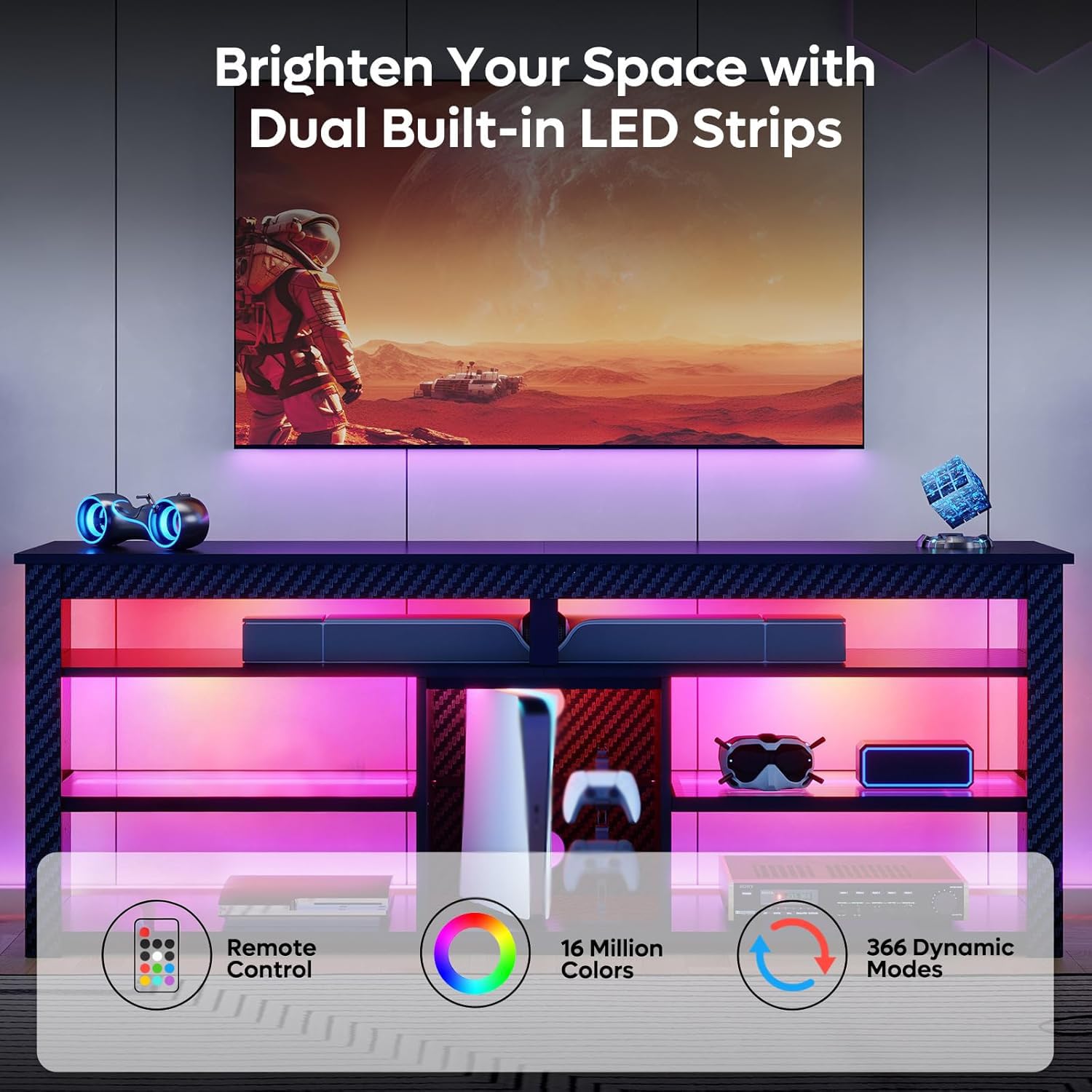 Meuble TV haut, centre de dive - Gaming Console Entertainment Center avis et prix