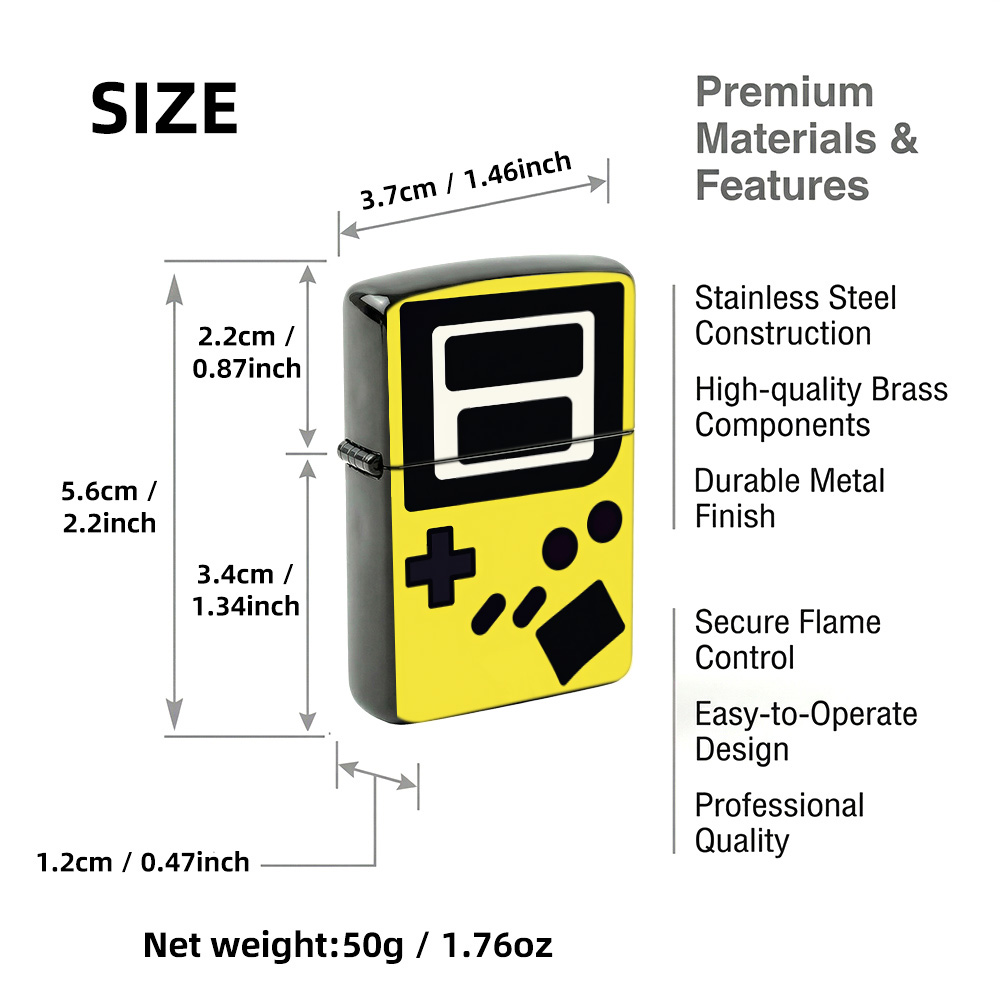Briquet rétro à clapet, brique - Retro.Gaming Console Yellow avis et prix