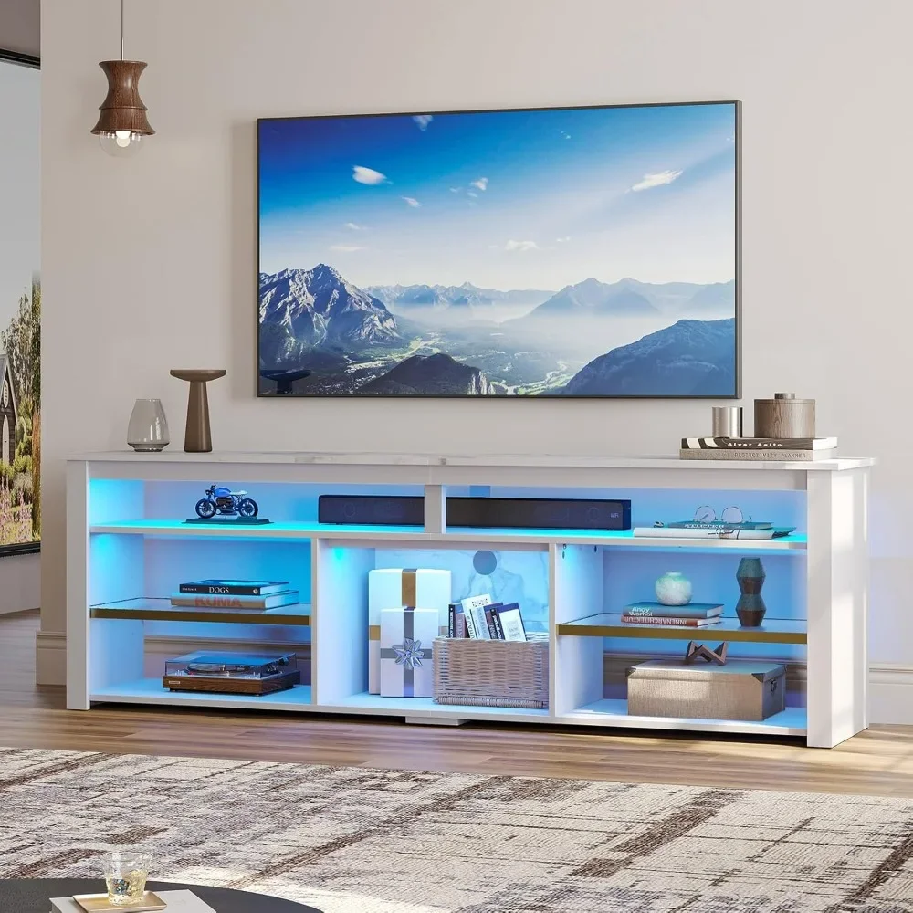 Meuble TV pour TV 75 pouces, c - Gaming Console Entertainment Center avis et prix