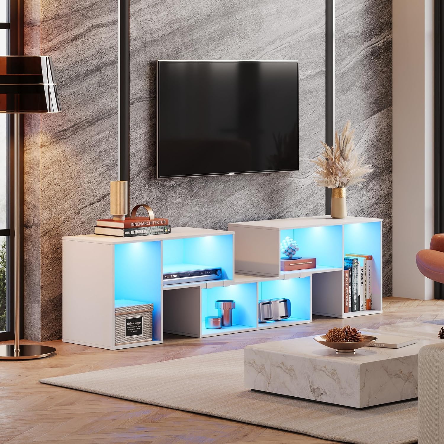 Meuble TV Déformable avec Band - Gaming Console Entertainment Center avis et prix