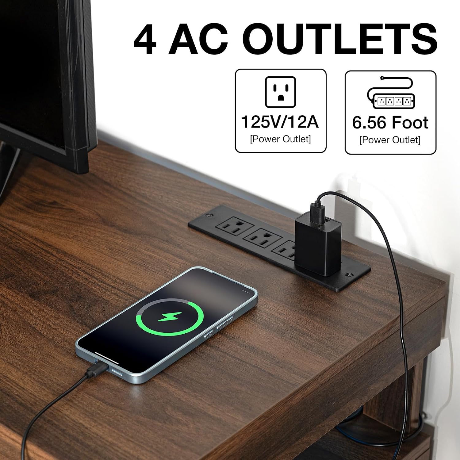 Meuble TV LED avec prises élec - Gaming Console Entertainment Center avis et prix