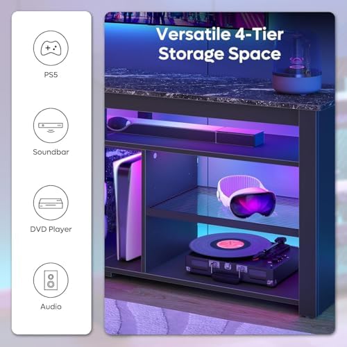 Meuble TV pour téléviseur 70 p - Gaming Console Entertainment Center avis et prix