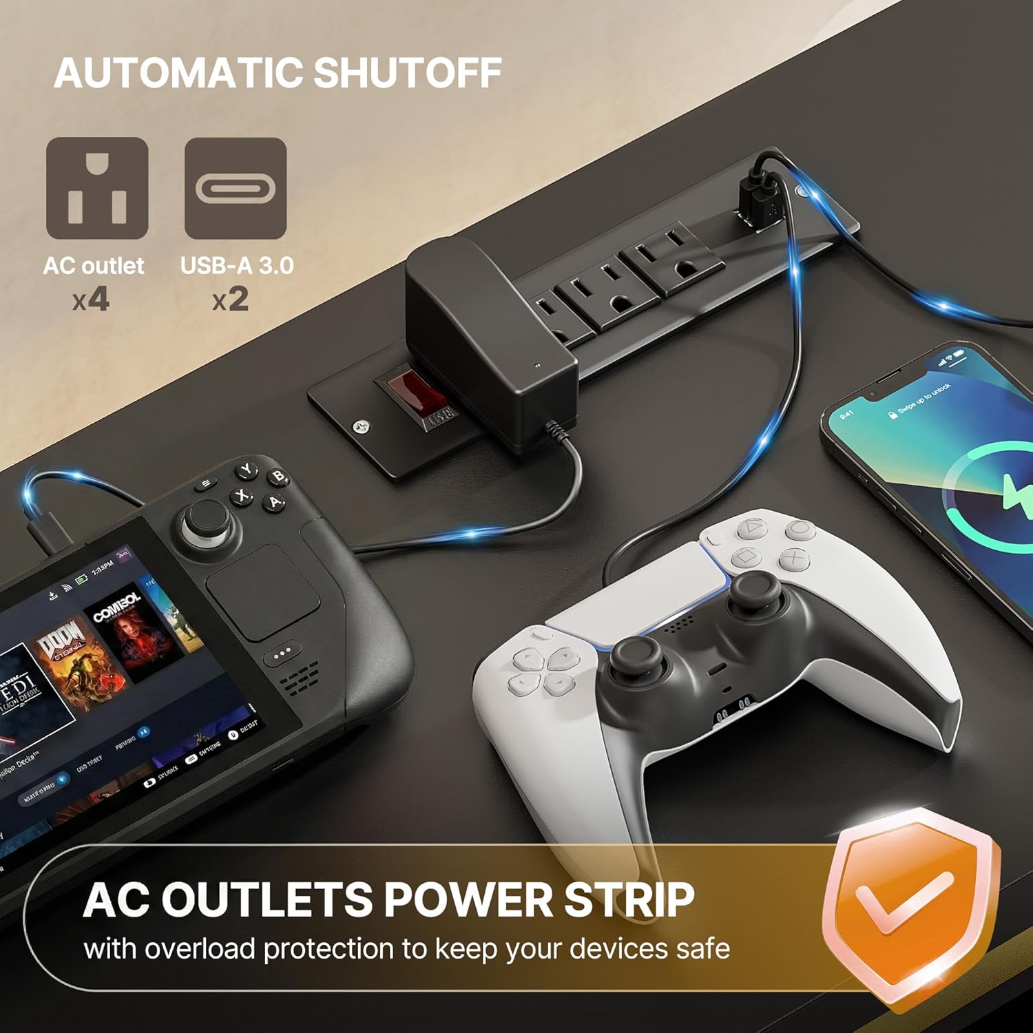 Meuble TV, centre de divertiss - Gaming Console Entertainment Center avis et prix
