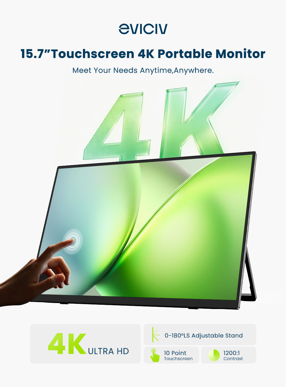 EVICIV 4K moniteur portable éc - Laptop Gaming Console avis et prix