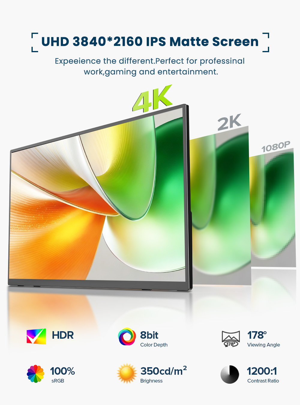 EVICIV 4K moniteur portable éc - Laptop Gaming Console avis et prix