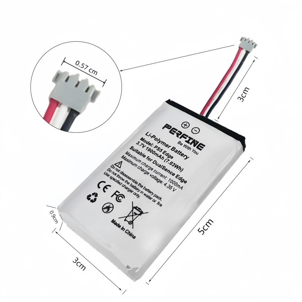 Perfine 1900mAh 2 pièces Batte - Sony Controller Dualsense Edge avis et prix